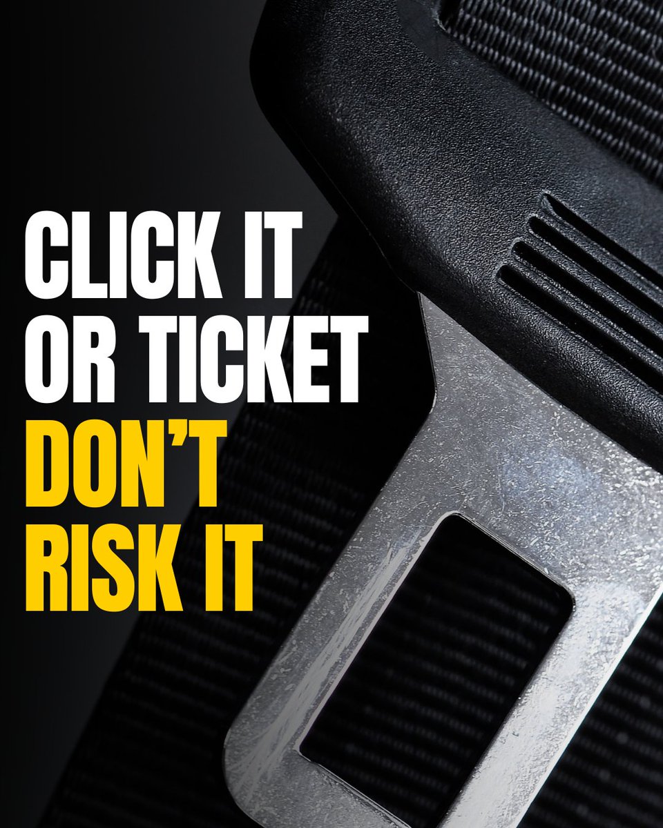 Almost 24,000 passenger vehicle occupants were killed in crashes in 2023 — and nearly 50% of those who died were not buckled in.

Seat belts save lives. Click It. Don't Risk It.