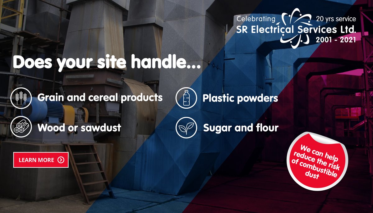 Does your site handle…
✅ Grain or cereal products 
 ✅Wood or sawdust
 ✅Plastic powders
 ✅Sugar or flour
These materials pose a risk of combustible dust explosion. However, with inspections &amp; testing, you can significantly reduce the dangers. See more: bit.ly/42SGOK5