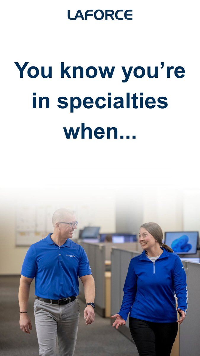 Get to know our amazing specialties team here at LaForce! We supply a variety of building specialties, including bathroom partitions, lockers, fire extinguishers, and much more. Watch the video at youtube.com/shorts/8bxtKyh…