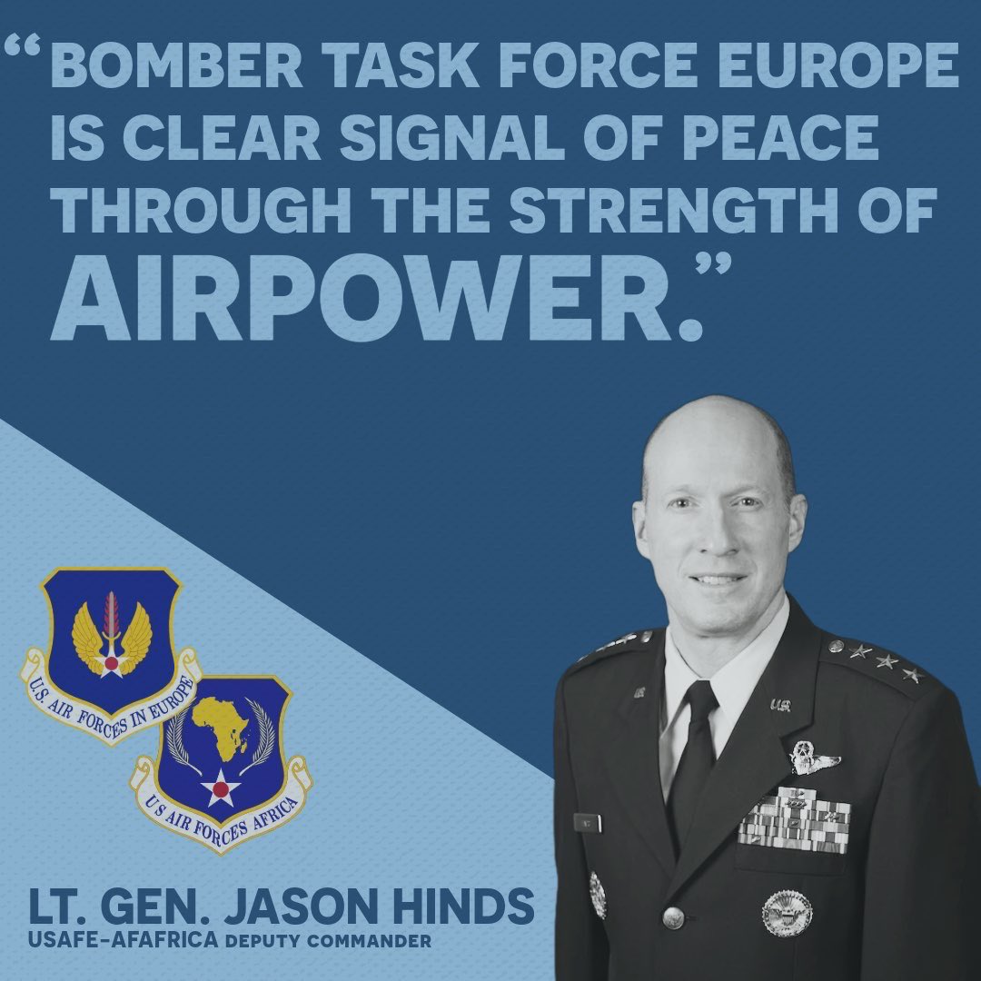 HQUSAFEAFAF's tweet photo. B-52s arrive in 🇪🇸 for #BomberTaskForceEurope.
@usairforce B-52 Stratofortress aircraft touched down at Morón AB. This BTF deployment demonstrates Agile Combat Employment across Europe & Africa—projecting combat-ready #airpower that is fast, flexible & forward. https://t.co/b6xdHcuD6P