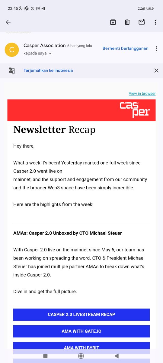 ambeli4's tweet photo. 🌐I’m all about scalability, and Casper 2.0 delivers! The newsletter’s breakdown of enhanced throughput for real-world use cases has me stoked. @Casper_Network https://t.co/LYguixpIUS