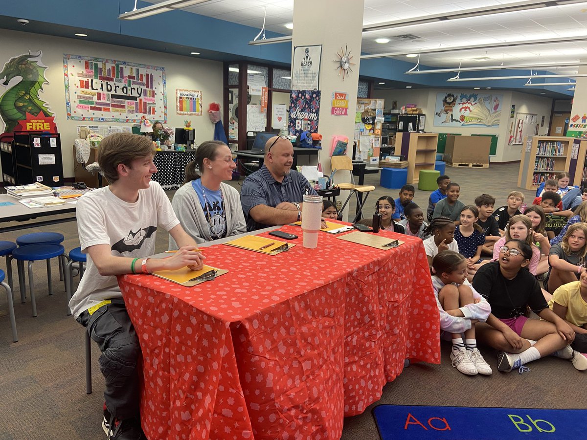Welcome to Shark Tank Jr!  Baker Fourth Graders are hard at work with their Performance Task presentations.  Their mission, to design useful items that can fit in a vending machine and are useful for ALL students &amp; staff at school to use. BRILLIANT MINDS! 💚 <a href="/BusbeeAnn/">Ann Busbee</a>