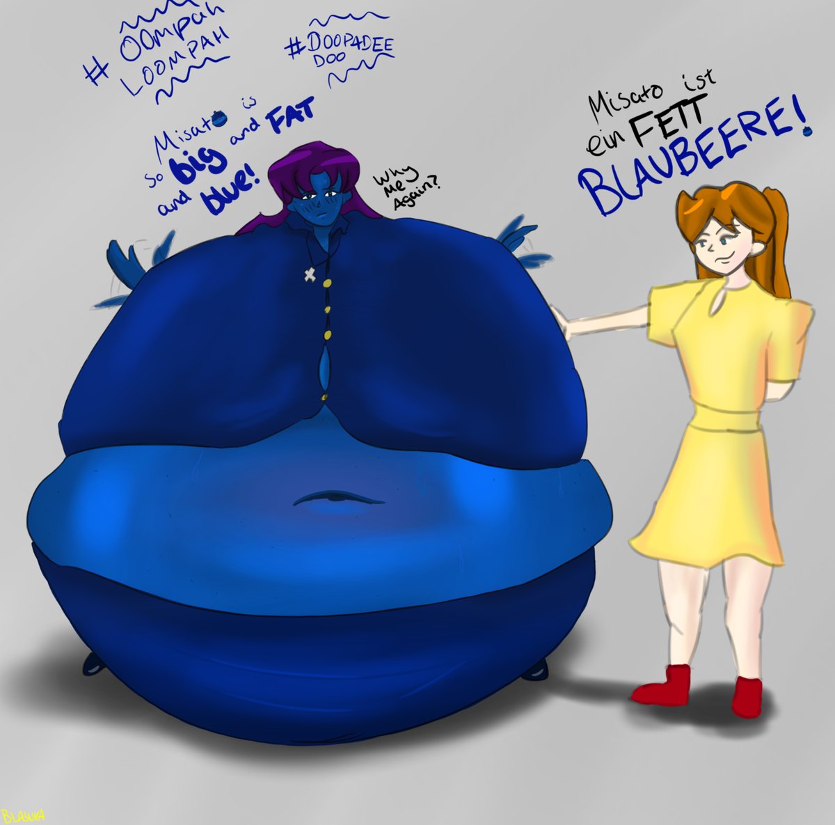 blasuka49116's tweet photo. Another blue victory for the redhead #blueberryinflation #blueberryexpansion #blueberrytransformation #blueberrykink https://t.co/oJHgSaZKsr