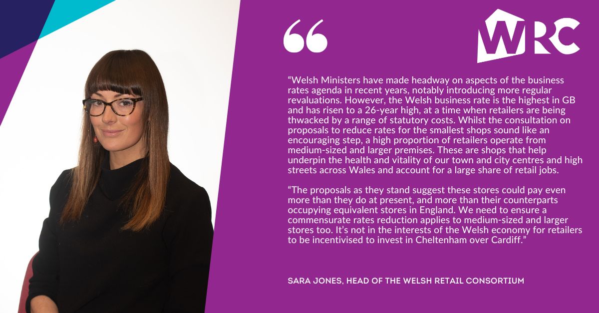 The British Retail Consortium (@the_brc) on Twitter photo 🏴Head of the Welsh Retail Consortium, <a href="/SaraLlanover/">Sara Jones</a>, has reacted to today's announcement of a Welsh consultation on business #rates.👇 🏴Head of the Welsh Retail Consortium, <a href="/SaraLlanover/">Sara Jones</a>, has reacted to today's announcement of a Welsh consultation on business #rates.👇