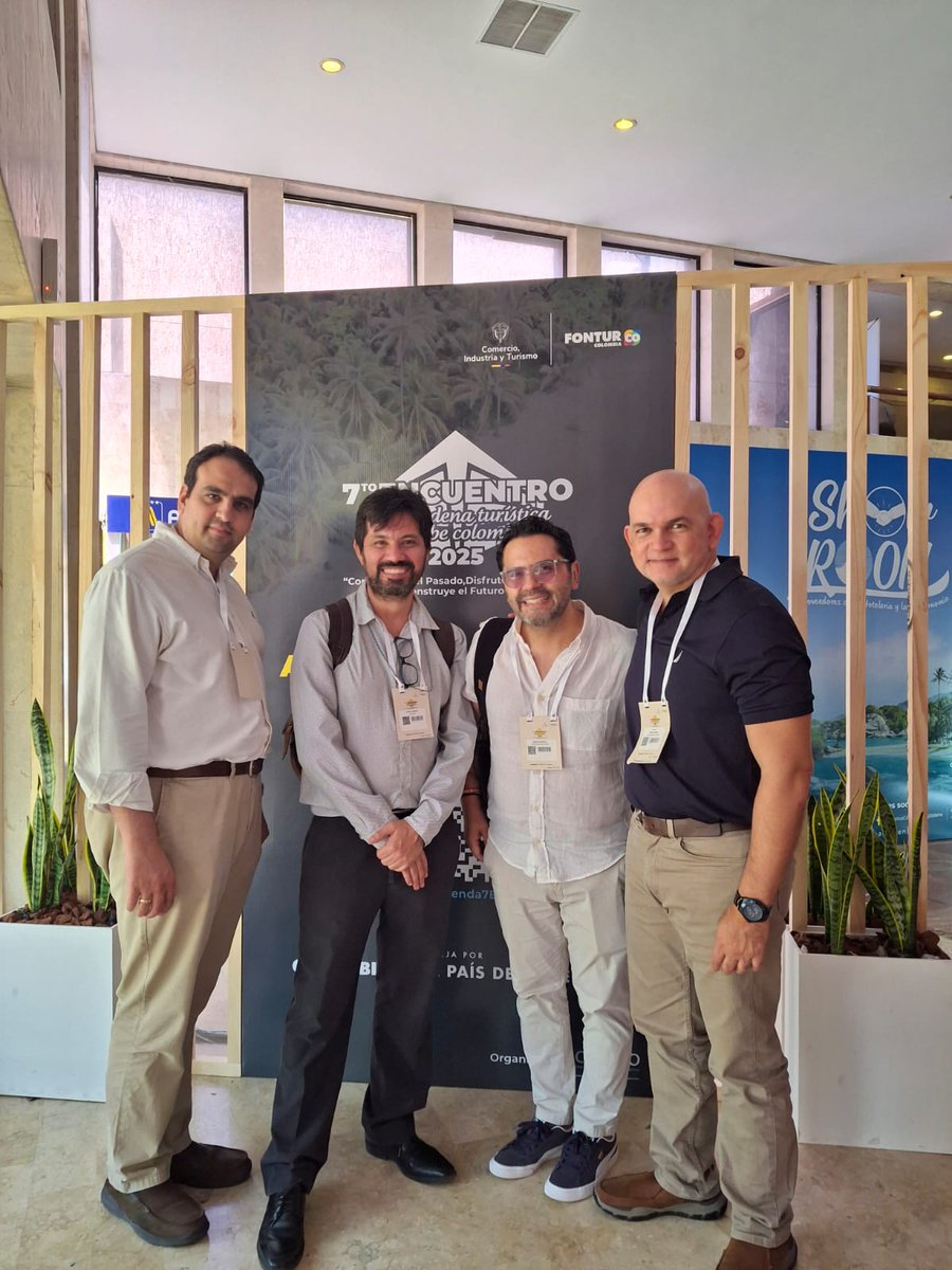 jahirl's tweet photo. +1.000 actores del turismo se reunieron en Santa Marta en el 7° Encuentro de la Cadena Turística. @UninorteCO  fue aliada académica 👨‍🏫🌴

Nuestros profesores compartieron investigaciones en IA, percepción turística y competitividad.

¡Ciencia aplicada al turismo! 👏 https://t.co/jiEf27fj0T