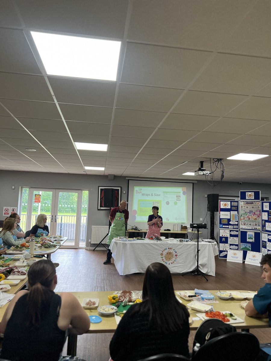 Food and Fun Merthyr (@janinebrill) on Twitter photo 🎉Staff from schools across Merthyr are learning about quick and nutritious recipes to cook with our Food and Fun pupils in the summer.
<a href="/GellifaelogPri/">Gellifaelog Primary School</a> <a href="/EdwardsvillePS/">Edwardsville Primary School</a> <a href="/DowlaisPrimary/">Dowlais Primary School</a> <a href="/YYGPrimary/">Ysgol-Y-Graig Community Primary</a> <a href="/ShelleyPowellRD/">Shelley Powell</a> <a href="/CTMHealthySch/">Cwm Taf Morgannwg Healthy Schools</a> <a href="/CwmTafMorgannwg/">Cwm Taf Morgannwg University Health Board</a> 🎉Staff from schools across Merthyr are learning about quick and nutritious recipes to cook with our Food and Fun pupils in the summer.
<a href="/GellifaelogPri/">Gellifaelog Primary School</a> <a href="/EdwardsvillePS/">Edwardsville Primary School</a> <a href="/DowlaisPrimary/">Dowlais Primary School</a> <a href="/YYGPrimary/">Ysgol-Y-Graig Community Primary</a> <a href="/ShelleyPowellRD/">Shelley Powell</a> <a href="/CTMHealthySch/">Cwm Taf Morgannwg Healthy Schools</a> <a href="/CwmTafMorgannwg/">Cwm Taf Morgannwg University Health Board</a>