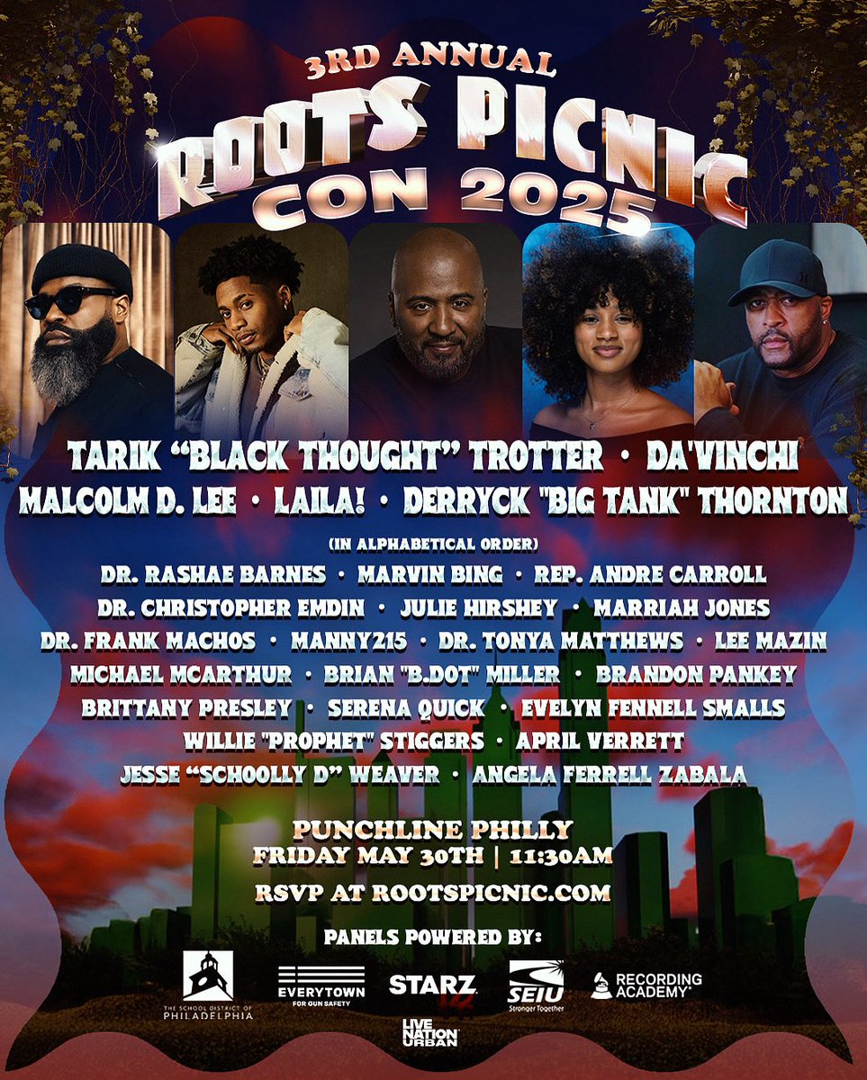 Roots Picnic Family! Get ready for the 3rd Annual Roots Picnic Con taking place on Friday May 30th. An all day FREE event that will give you knowledge on a range of topics! 

Go to RootsPicnic.com RIGHT NOW because this FREE event will fill up quickly!