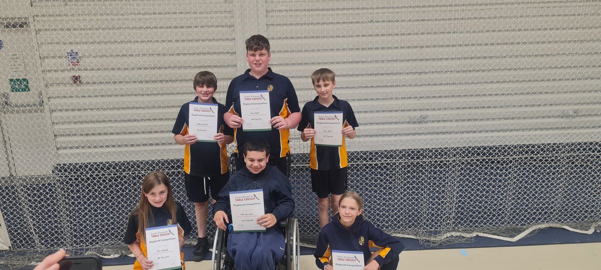 Ches_Super1s's tweet photo. A fantastic day @EmiratesOT for the @LordsTaverners Table Cricket Regional finals. @WGSBPE &amp; @HeberSport were representing @CheshireCB and so happened  that they also contested the final. With @WGSBPE coming out on top and booking their 3rd successive trip to Lords. #Goodluck https://t.co/1z5bTwVJ53