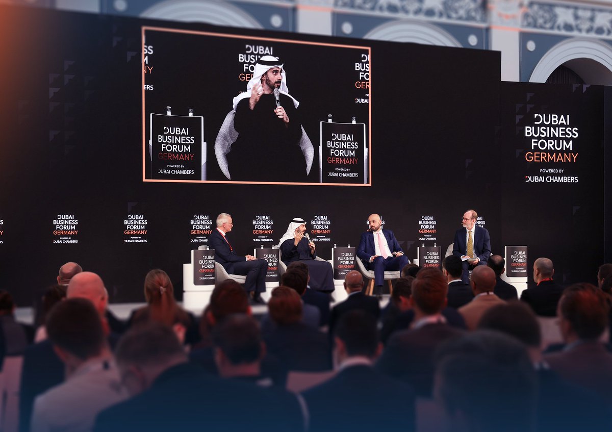 DubaiChambers's tweet photo. We successfully concluded the #DubaiBusinessForum – Germany, held today in Hamburg, under the theme ‘Innovate, Invest, Integrate: Forging a New Path for Dubai-German Economic Synergy.’
Here are some key moments from the forum!
#DubaiChambers #AmbitionInFocus https://t.co/KuMGqFca6m