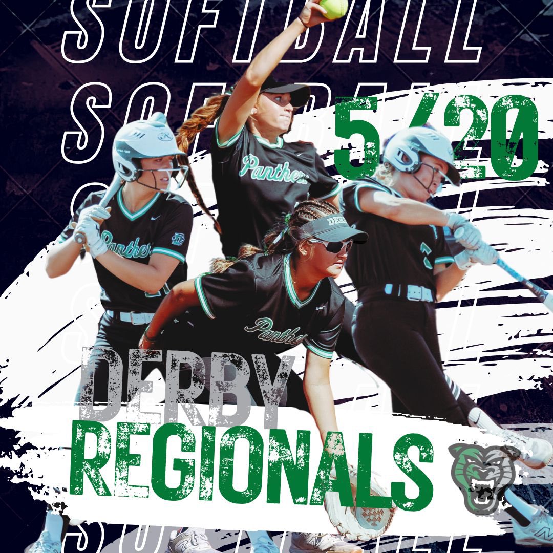 🥎 V GAME DAY - Panthers face Dodge City in the 2nd game of regionals! 

🆚 Dodge City

🕑: approx. 4:00 p.m. 
(25 min. after game 1)
🏟️: Decarsky Park
📍: Derby, KS

<a href="/DerbyAD/">Derby High School AD</a>