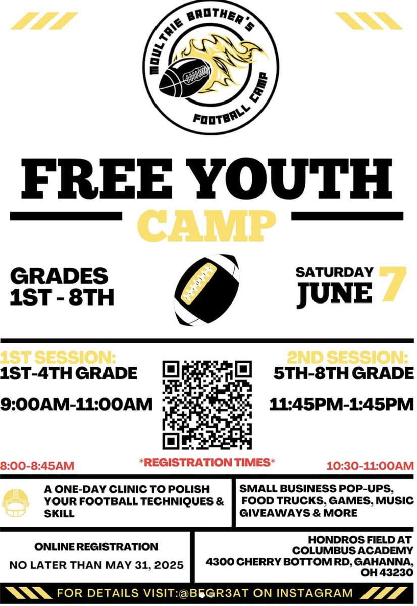 Coach Miller (@cacoachmiller) on Twitter photo Attention ALL <a href="/ColumbusAcademy/">Columbus Academy</a> rising 1st-8th graders! Amazing opportunity to learn about football from some of the best to ever wear the maroon & gray! Current & former <a href="/CA__Football/">Columbus Academy FB</a> players will be coaching. Register for FREE! #CAFBfamily <a href="/AcademyVikings/">Columbus Academy Vikings</a> <a href="/CAathperf/">Columbus Academy Athletic Performance</a> Attention ALL <a href="/ColumbusAcademy/">Columbus Academy</a> rising 1st-8th graders! Amazing opportunity to learn about football from some of the best to ever wear the maroon & gray! Current & former <a href="/CA__Football/">Columbus Academy FB</a> players will be coaching. Register for FREE! #CAFBfamily <a href="/AcademyVikings/">Columbus Academy Vikings</a> <a href="/CAathperf/">Columbus Academy Athletic Performance</a>