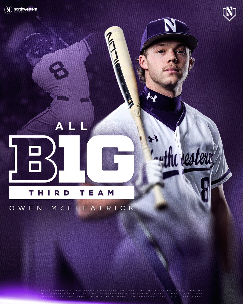 Northwestern Baseball (@nucatsbaseball) on Twitter photo πΌππ-π½ππ πππ π
<a href="/o_mcelfatrick/">Owen McElfatrick</a> earns Third Team All-<a href="/B1Gbaseball/">Big Ten Baseball</a> honors after a standout season at third base! πΌππ-π½ππ πππ π
<a href="/o_mcelfatrick/">Owen McElfatrick</a> earns Third Team All-<a href="/B1Gbaseball/">Big Ten Baseball</a> honors after a standout season at third base!