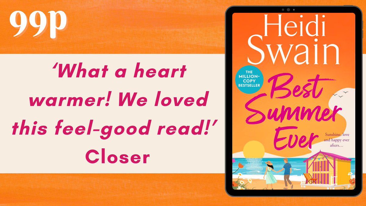 Sara-Jade Virtue (@bookminxsjv) on Twitter photo ICYMI: HUGE eBook price drop on <a href="/Heidi_Swain/">Heidi Swain ππ§‘π</a>'s brilliantly escapist and gloriously romantic new summer read, #BestSummerEver!
Grab your copy now for just 99p!
βA sizzling summery romanceβ Womanβs Own
simonandschuster.co.uk/books/Best-Sumβ¦ ICYMI: HUGE eBook price drop on <a href="/Heidi_Swain/">Heidi Swain ππ§‘π</a>'s brilliantly escapist and gloriously romantic new summer read, #BestSummerEver!
Grab your copy now for just 99p!
βA sizzling summery romanceβ Womanβs Own
simonandschuster.co.uk/books/Best-Sumβ¦