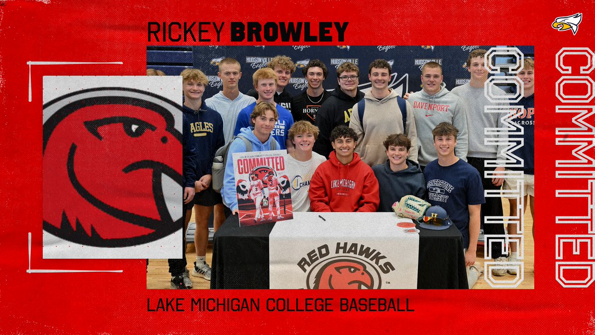 Congratulations Rickey Browley on his commitment to Lake Michigan College and their Baseball Team!