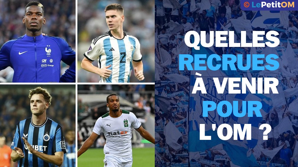 LePetitOM's tweet photo. [ #ThreadOM ] 🔵⚪️ On fait notre #MercatOM idéal ! 

⏳ Après cette saison éprouvante, dans laquelle le club a pris des risques financiers, l'OM attaque le marché avec de belles ambitions mais des moyens qui ne seront pas infinis.

👀 On propose une version ambitieuse ! ⬇️⬇️