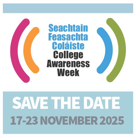 CollegeAware's tweet image. Save the Date for #CollegeAwarenessWeek 2025! 🙌
Supported by @tcddublin @PerrigoCompany @hea_irl @NAPD_IE @SOLASFET 🎓