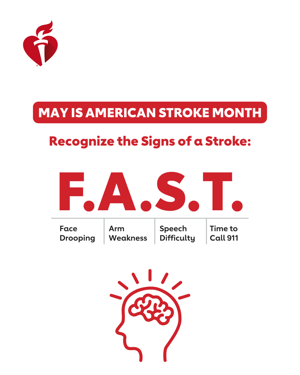 Learn how to save a life from stroke. If you spot one of these warning signs, call 911 right away. #StrokeMonth