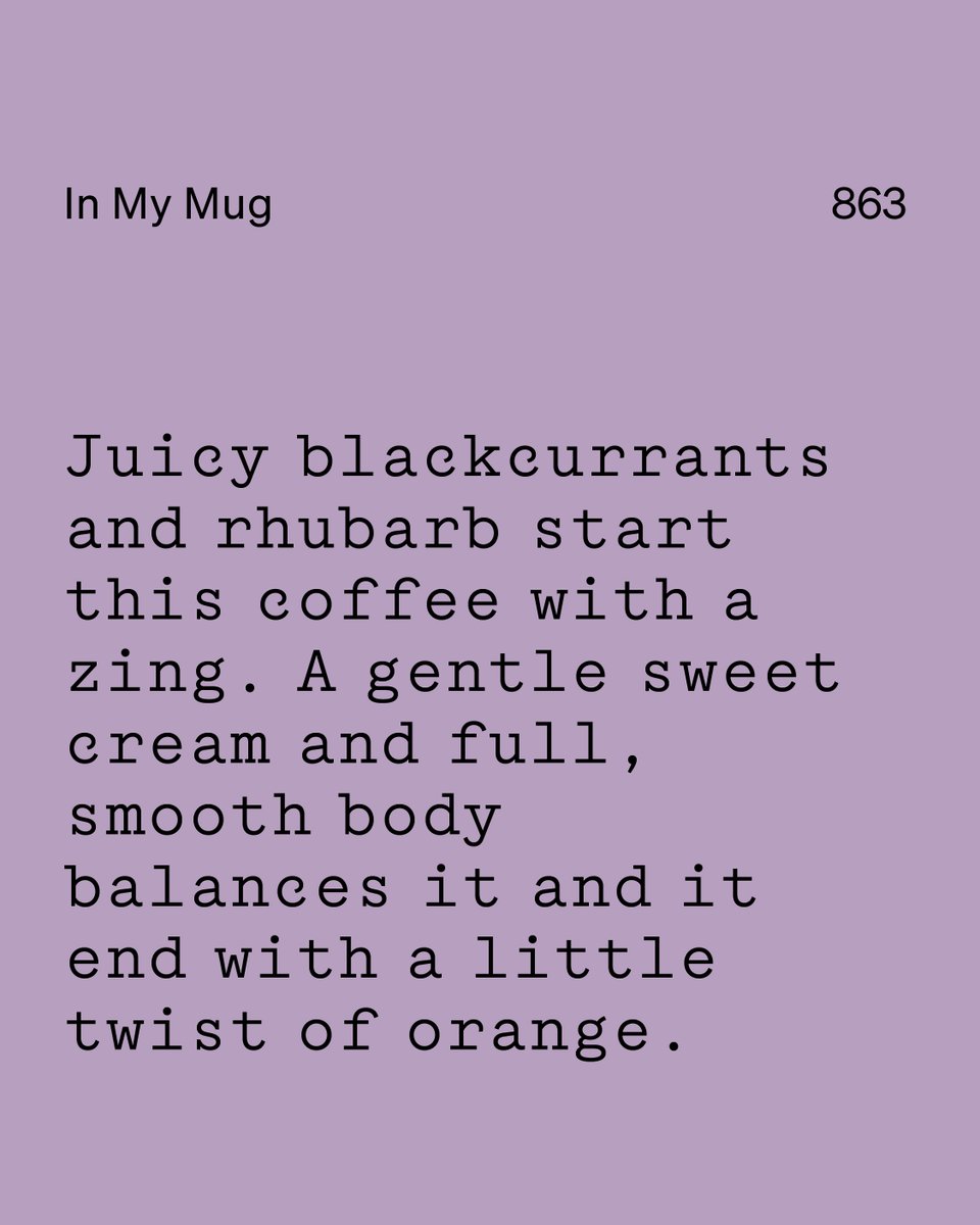 This week’s In My Mug: Kiriga AA from Dr. Brian Gakunga’s farm in Murang’a, Kenya 🇰🇪 Juicy blackcurrant, rhubarb zing, sweet cream, and a twist of orange 🍊 SL28 &amp; SL34, fully washed, AA grade. Clean, bold, and delicious. Don’t miss this drop! ☕️