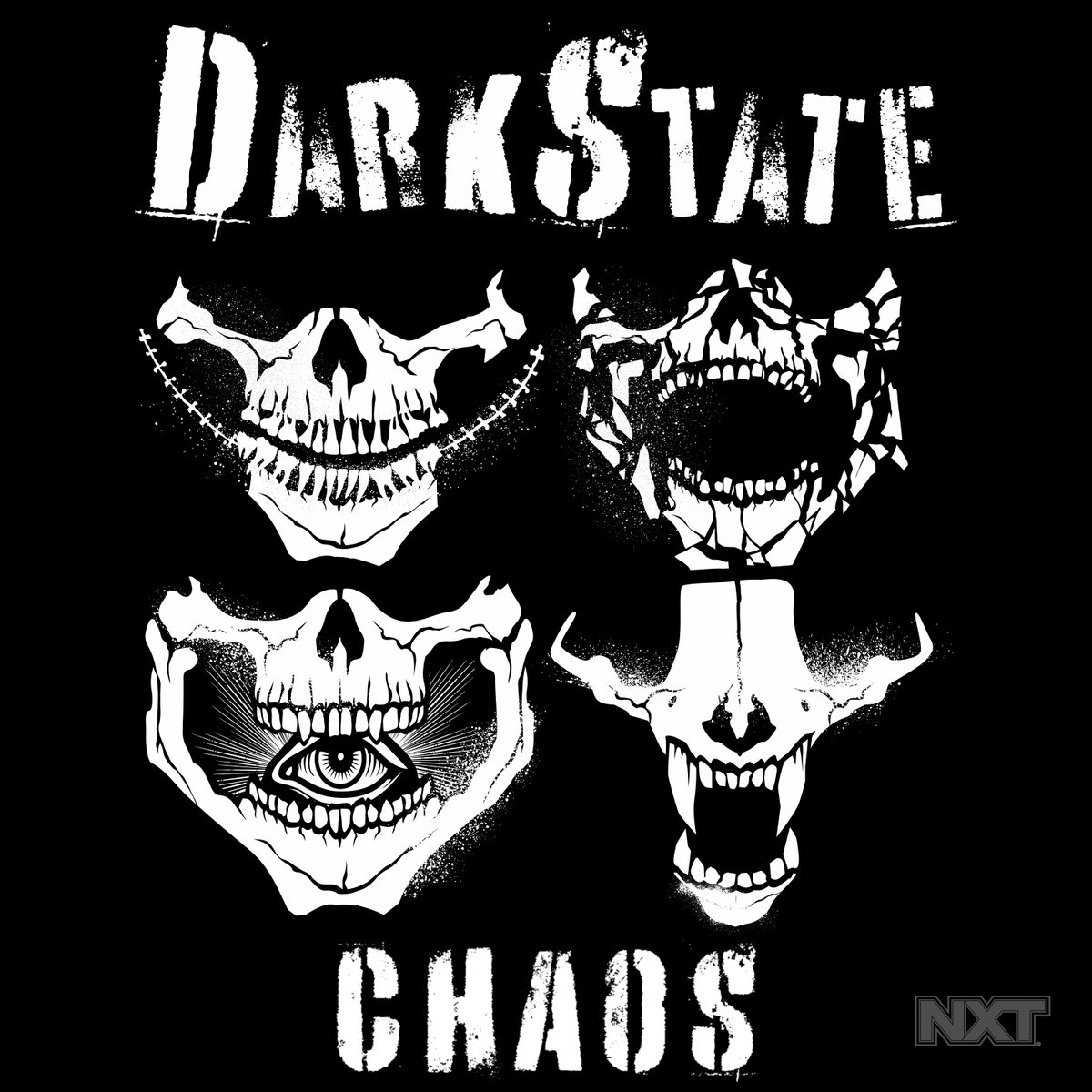 WWEMusic's tweet image. Ruthless game-changers. Listen to DarkState’s theme “CHAOS” on your favorite music service: linktr.ee/wwemusic