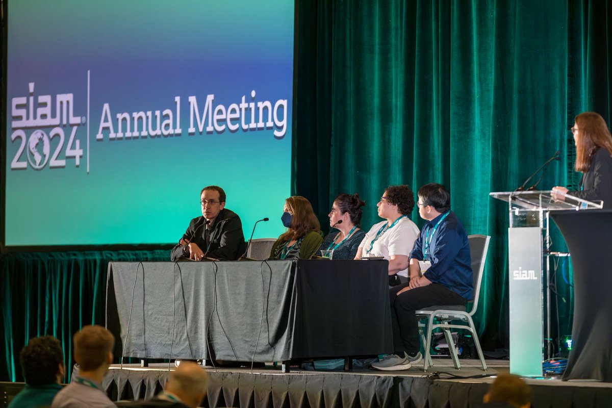 The fifth annual "Meet the SIAM Industry Committee" panel will take place on Friday, May 23, from 12-1 p.m. ET. This virtual panel allows attendees to hear from and interact with members of the committee. Registration is free!

Learn more and sign up: siam.org/publications/s…