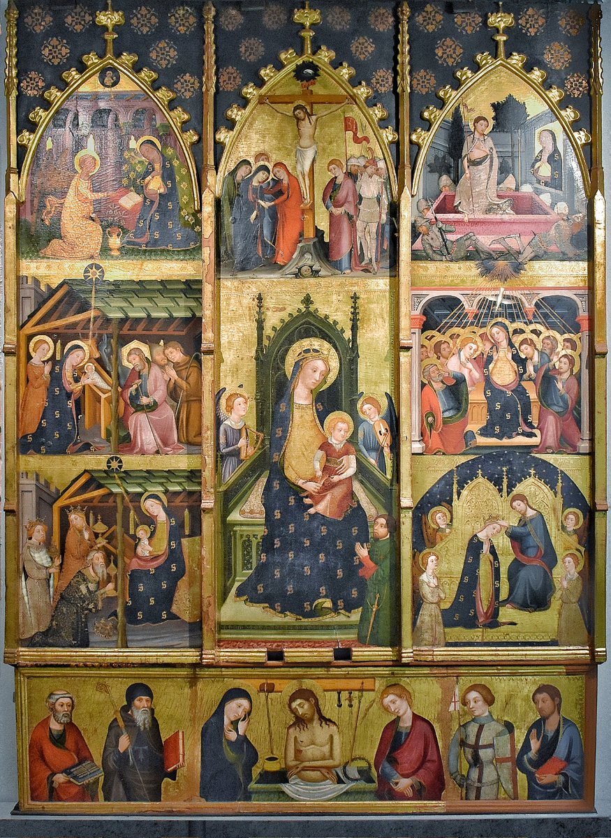 Románico en España (@romanicoespana) on Twitter photo Anuncia el <a href="/MuseuSeuUrgell/">Museu Catedral La Seu d'Urgell</a> que se han iniciado los trabajos de restauración del Retaule dels Goigs de la Verge (Retablo de los Gozos de la Virgen), obra de Pere Serra (siglo XIV) procedente de la iglesia de Sant Esteve d'Abella de la Conca (con tremenda historia detrás) Anuncia el <a href="/MuseuSeuUrgell/">Museu Catedral La Seu d'Urgell</a> que se han iniciado los trabajos de restauración del Retaule dels Goigs de la Verge (Retablo de los Gozos de la Virgen), obra de Pere Serra (siglo XIV) procedente de la iglesia de Sant Esteve d'Abella de la Conca (con tremenda historia detrás)
