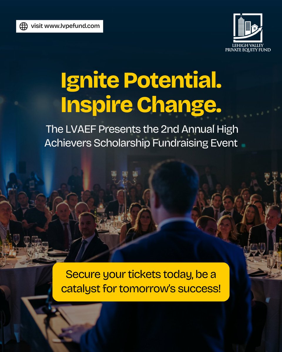 Join us for the 2nd Annual High Achievers Fundraiser! 🎟✨ 

May 22, 6–9 PM, Bethlehem, PA. 

Fund members: Your ticket are on us!

#ImpactEvent #FundraiserWithPurpose #RealEstateWithHeart #BethlehemEvents
