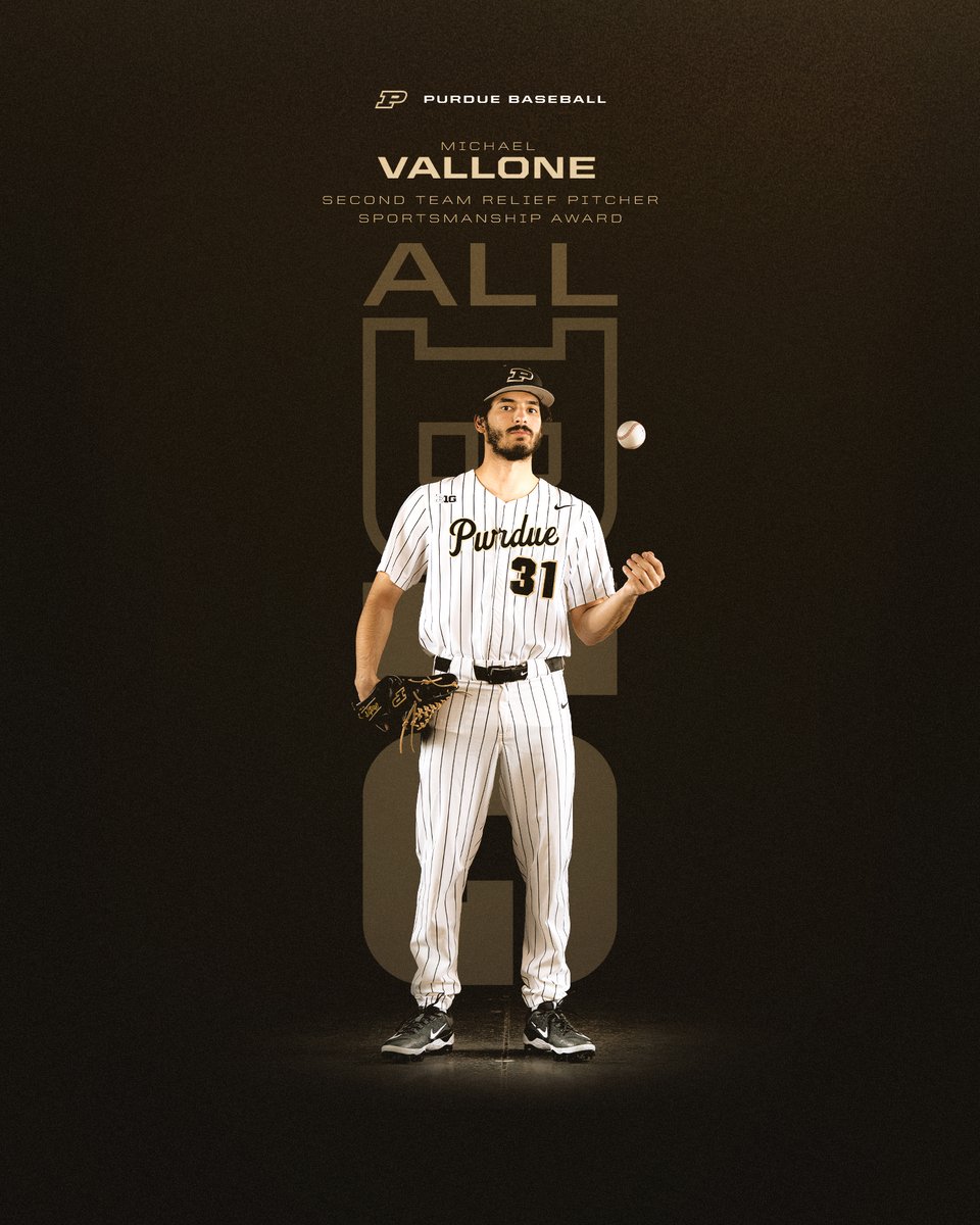 Purdue Baseball (@purduebaseball) on Twitter photo 2⃣ on the All-Big Ten Teams
<a href="/LoganSutter5/">Logan Sutter</a> & <a href="/mvallone9/">Michael Vallone</a> represent #Purdue as 2nd Team All-Conference honorees. #BoilerUp 2⃣ on the All-Big Ten Teams
<a href="/LoganSutter5/">Logan Sutter</a> & <a href="/mvallone9/">Michael Vallone</a> represent #Purdue as 2nd Team All-Conference honorees. #BoilerUp