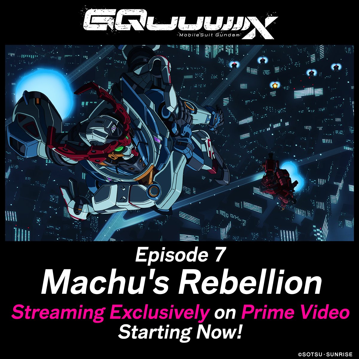 ◤Machu's Rebellion◢

Latest episode on Prime Video in over 240 countries and regions!
Please enjoy the latest episode on stream!

▼Prime Video
amazon.com/dp/B0CY9Q3TVR

Director: #鶴巻和哉 Kazuya Tsurumaki
#GQuuuuuuX #ジークアクス