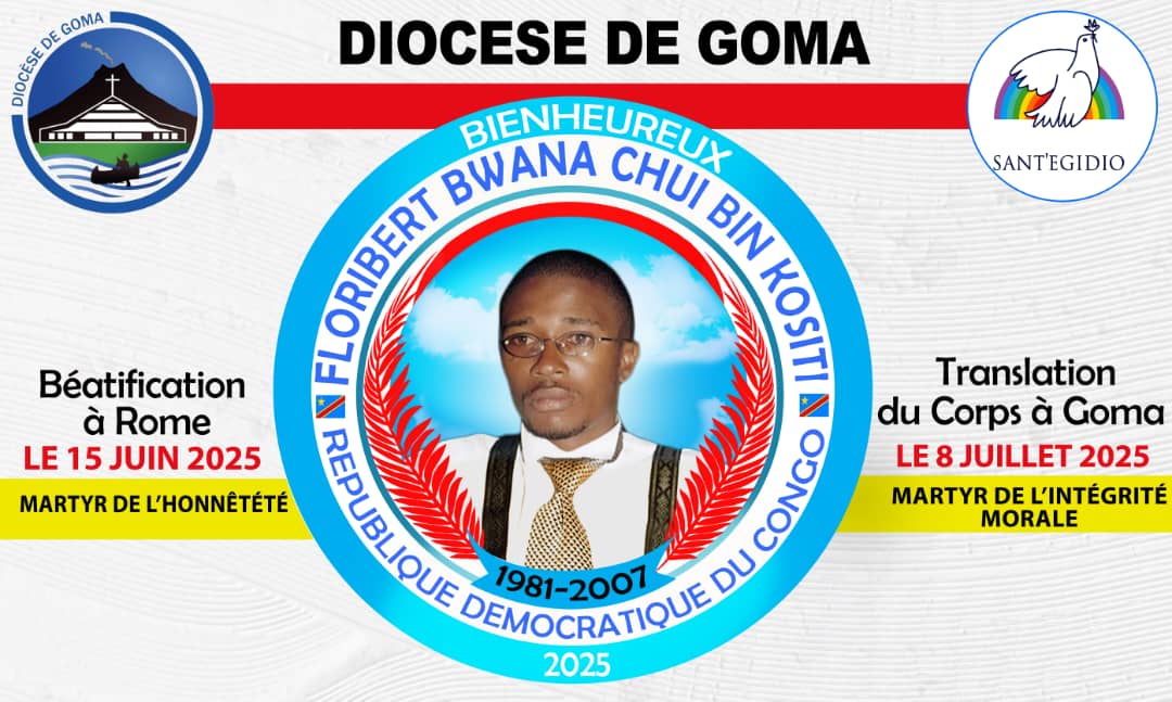 MMGratien's tweet photo. 🔔 Le Pape #LeonXIV présidera, le 15 juin à #Rome, la béatification de Floribert #Bwana Chui, martyr rdçais 🇨🇩 de l’intégrité. Assassiné en 2007 à 26 ans pour avoir refusé la corruption, son courage est désormais reconnu par l’Église.
#Justice #Héroïsme #RDC https://t.co/SU2yEeq61d