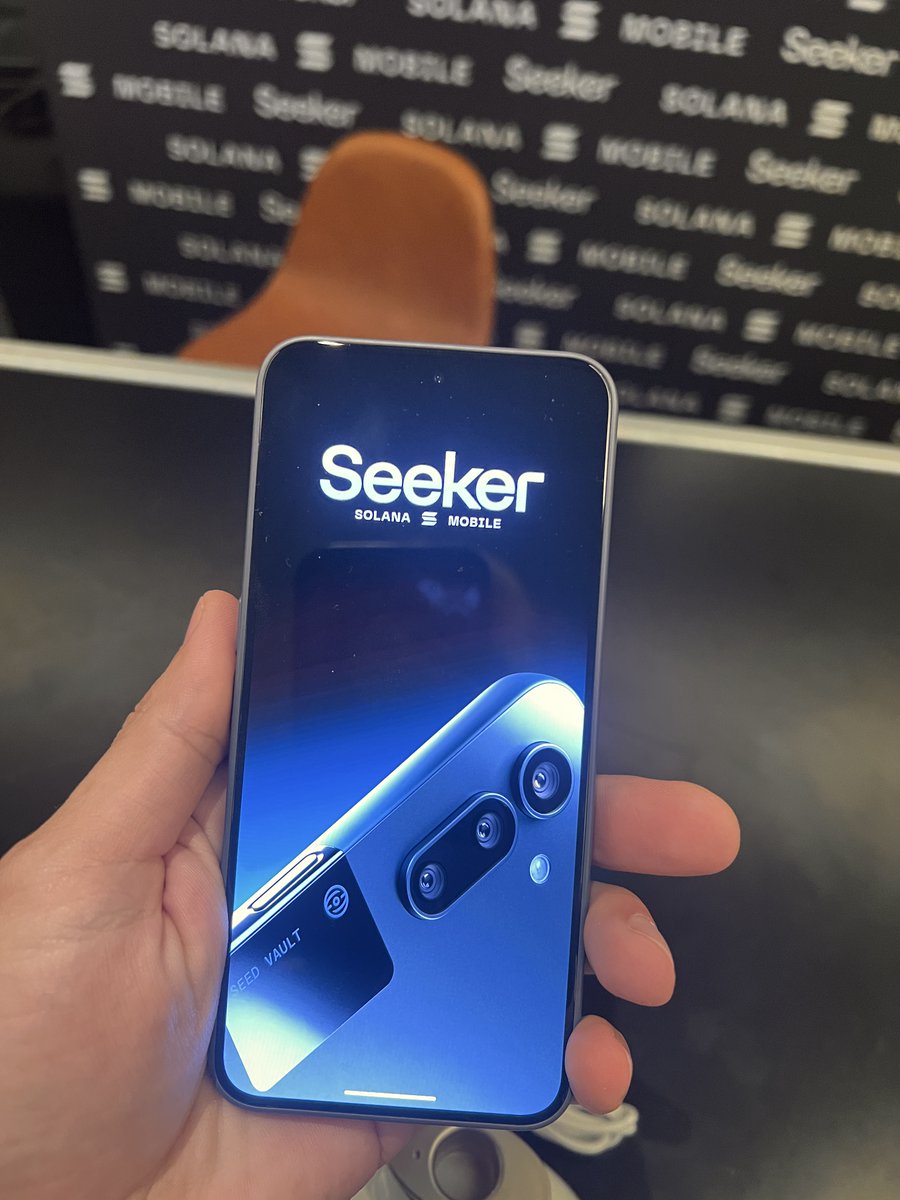 From Saga to Seeker <a href="/solanamobile/">Seeker | Solana Mobile</a>🚀
Loved the Saga — a bold step putting <a href="/solana/">Solana</a> in your pocket.
Seeker takes it further: lighter, sleeker, and built for Web3.
Can’t wait to post first in-hand photo when it lands📦🤳
<a href="/LimeChainHQ/">LimeChain - Blockchain & Web3 Solutions</a> is all in on the mobile crypto revolution.