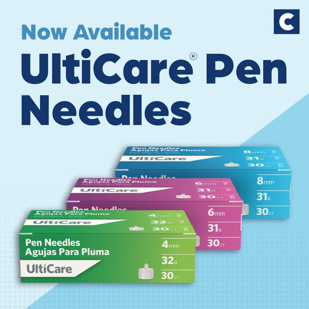 costplusdrugs's tweet image. 𝐈𝐧𝐣𝐞𝐜𝐭𝐢𝐨𝐧 𝐜𝐚𝐫𝐞 𝐣𝐮𝐬𝐭 𝐠𝐨𝐭 𝐞𝐚𝐬𝐢𝐞𝐫 𝐚𝐭 𝐜𝐨𝐬𝐭𝐩𝐥𝐮𝐬𝐝𝐫𝐮𝐠𝐬.𝐜𝐨𝐦!
We’ve partnered with UltiMed to bring UltiCare® pen needles to costplusdrugs.com ⬇️
4mm, 6mm, and 8mm | 30 count for $9.31 - costplusdrugs.com/medications/in…
UltiCare® pen needles…