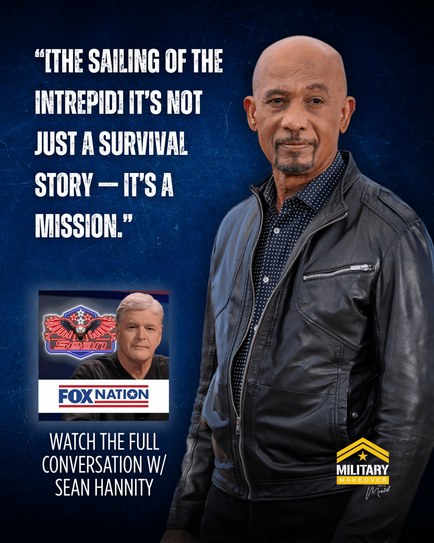 <a href="/Montel_Williams/">Montel Williams</a> spoke with @SeanHannity on his podcast about the remarkable naval escapades of the USS Intrepid and its crew. This book honors their legacy, reminds us what true strength and courage looks like. 

#MilitaryMakeover #MontelWilliams #SeanHannity #USSIntrepid