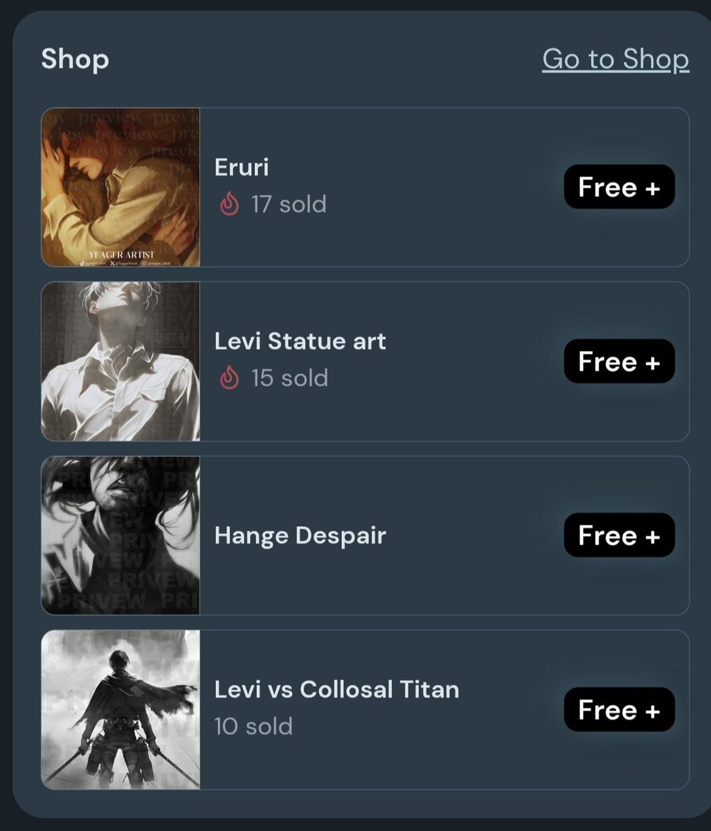 YeagerArtistt's tweet photo. We just beat the sale record❤️ Thank you all SO much for downloading my art, it means a lot. I love you all✨ https://t.co/7O3amfDUxf