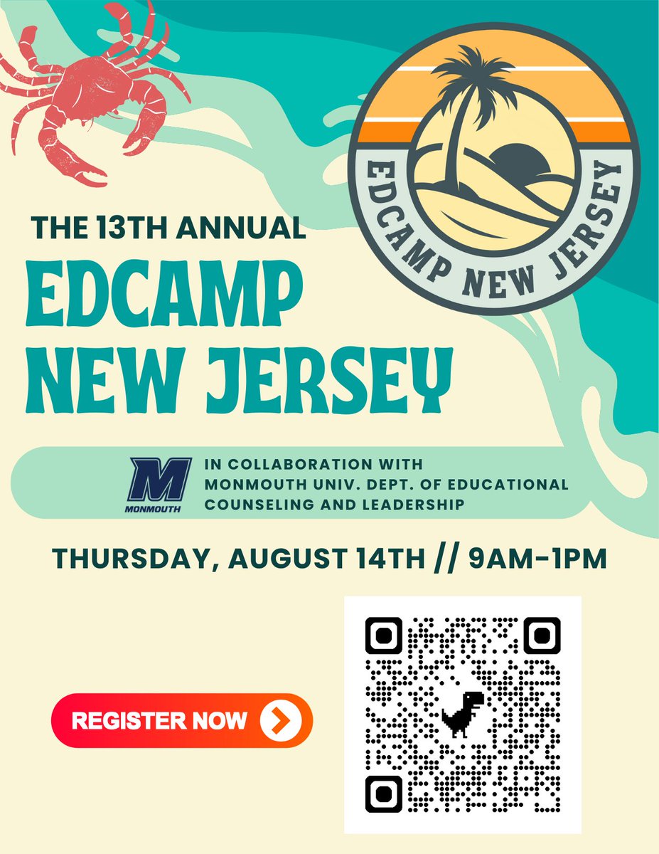 EdCampNJ's tweet image. Tag a school admin who you would love to see at #edcampnj on August 14th and Monmouth University!
⬇ ⬇ ⬇