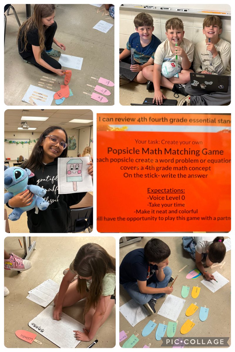 BarkerFinckCrew's tweet image. Popsicles and plushies today for the #BestFourthGradersInTheDistrict They designed their own creative popsicle math games to play. #BigRoomBigGoals #Coteach #ITeachMath #MathIsFun @jcpsInnovation