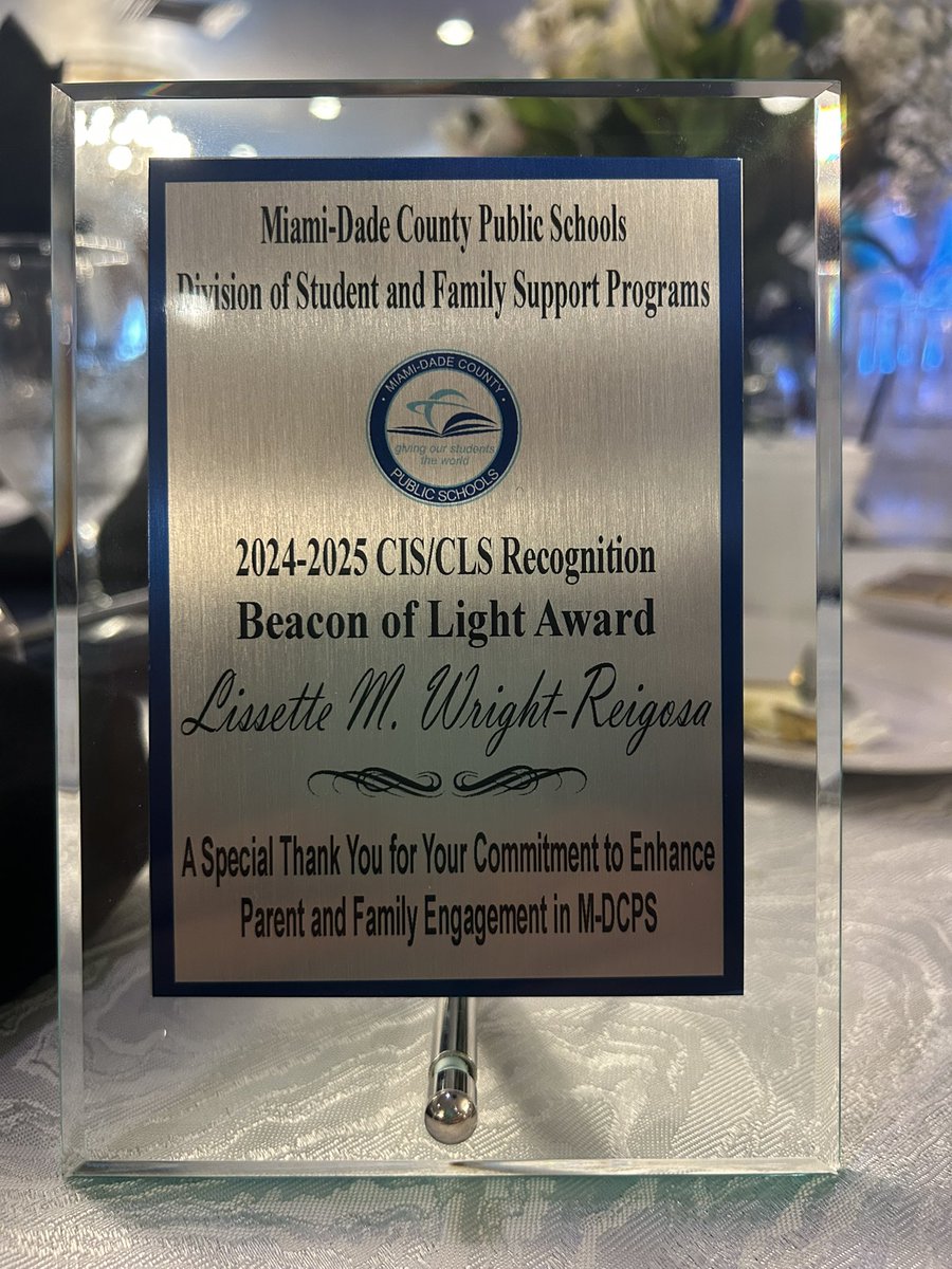 What an honor to be recognized at the <a href="/MDCPSTitleI/">MDCPS Division of Student & Family Support Pgrms.</a> HOPE Awards!!  #APLife #ilovemyjob <a href="/MDCPSNorth/">M-DCPS North Region</a> <a href="/CarolCitySr1/">Miami Carol City Sr</a>