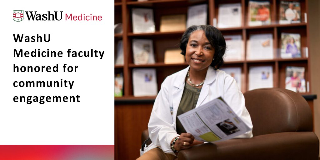WashU Medicine Department of Medicine (@washudeptmed) on Twitter photo Angela L. Brown, MD, Professor of Medicine <a href="/WashUCardiology/">WashU Medicine Cardiovascular Division</a> was honored with a Dean's Impact Award for community partnerships.
Brown co-founded and co-directs the Center for Community Health Partnership & Research, part of <a href="/WUICTS/">ICTS @ WashU in STL</a> <a href="/WashUpubhealth/">WashU Public Health</a>
More> l8r.it/kZj3 Angela L. Brown, MD, Professor of Medicine <a href="/WashUCardiology/">WashU Medicine Cardiovascular Division</a> was honored with a Dean's Impact Award for community partnerships.
Brown co-founded and co-directs the Center for Community Health Partnership & Research, part of <a href="/WUICTS/">ICTS @ WashU in STL</a> <a href="/WashUpubhealth/">WashU Public Health</a>
More> l8r.it/kZj3
