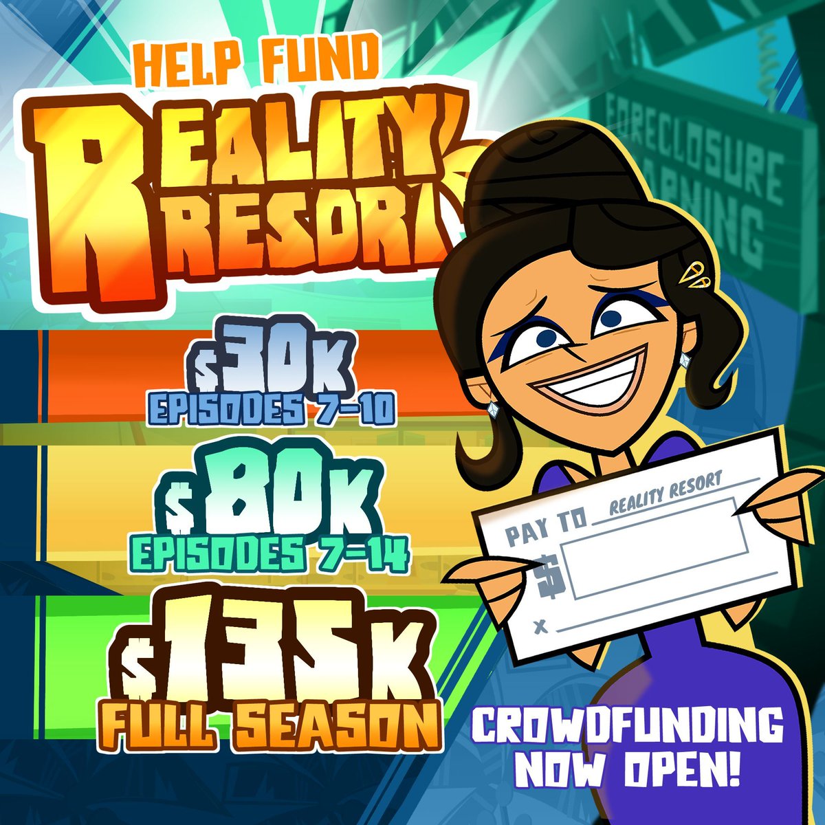 🏝️ IT’S LAUNCH DAY! 🏝️
#RealityResort #Kickstarter Campaign is LIVE along with Ep6!

👉 Our campaign: buff.ly/GweCNzi 
👉 New episode: buff.ly/GN2uVaY 

Pledges are only charged if we hit our goal - we need your help to bring it home. Let’s make it happen! 💙💛