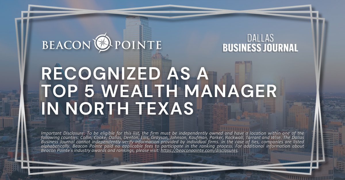 We’re proud to share that <a href="/DallasBizNews/">Dallas Business Journal</a> has named Beacon Pointe Advisors one of the Top 5 #WealthManagement Firms in North Texas! An honor to be recognized among the region’s best. bizjournals.com/dallas/subscri…