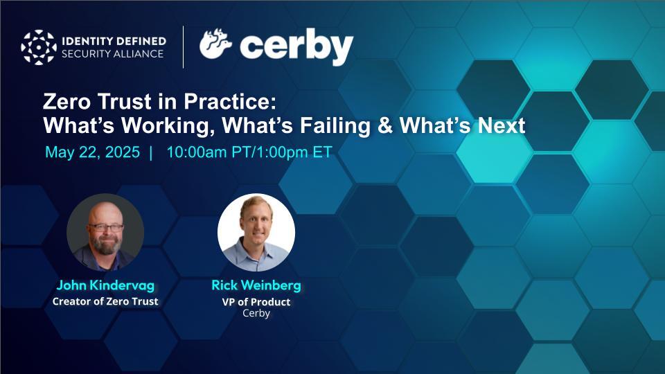 IDSA (@idsalliance) on Twitter photo Zero Trust wins, fails, and what’s next—straight from the source. 🚀
Join <a href="/CerbyHQ/">Cerby</a> for a real-world look at today’s Zero Trust landscape. 
Register Today: bit.ly/4iCzBU7 Zero Trust wins, fails, and what’s next—straight from the source. 🚀
Join <a href="/CerbyHQ/">Cerby</a> for a real-world look at today’s Zero Trust landscape. 
Register Today: bit.ly/4iCzBU7