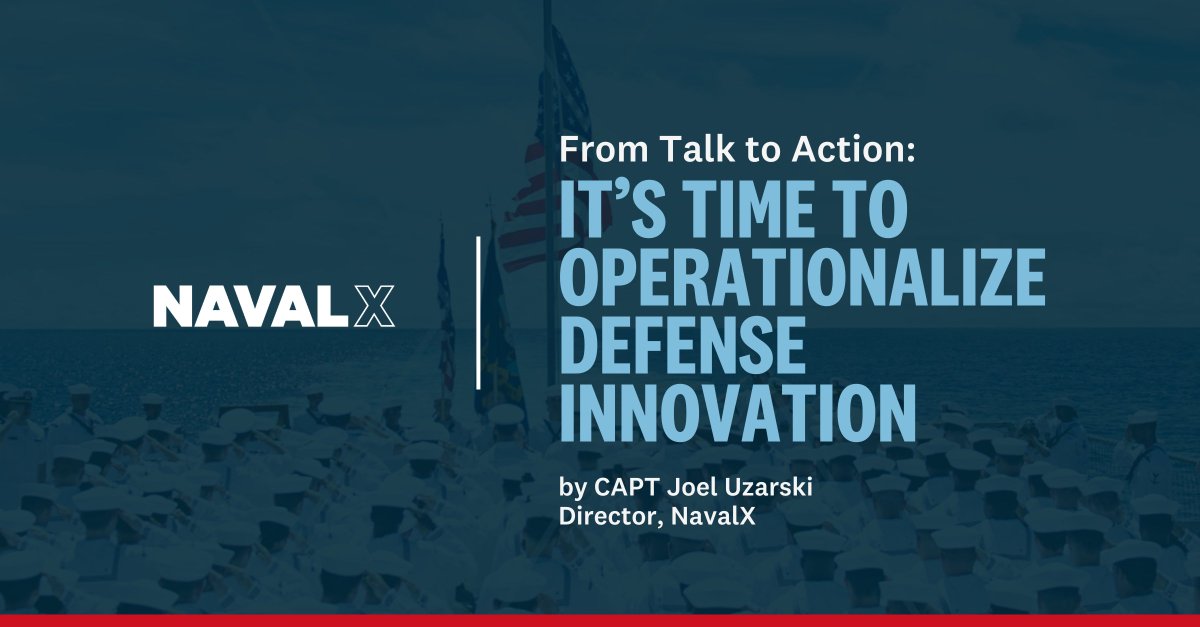 To stay ahead, innovation can’t get stuck in the pipeline. DoD built the ecosystem—NavalX, DIU, AFWERX, AAL—but moving tech from prototype to field needs to speed up.

Read how we can close the gap and deliver real impact: hubs.la/Q03ndmzX0