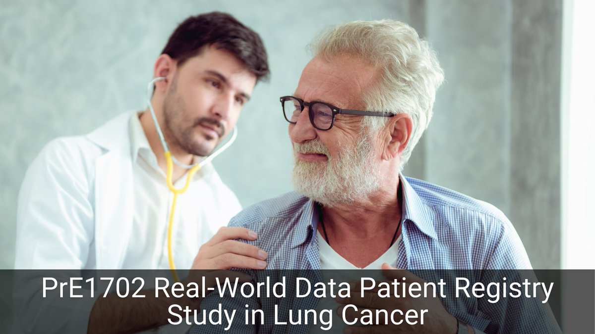 The PrE1702 #RealWorldData research study is evaluating how well osimertinib with or without chemotherapy works to control EGFR-positive #LungCancer in patients not participating in a clinical trial. Learn more: bit.ly/pre1702-study #LCSM #RWD #RWE