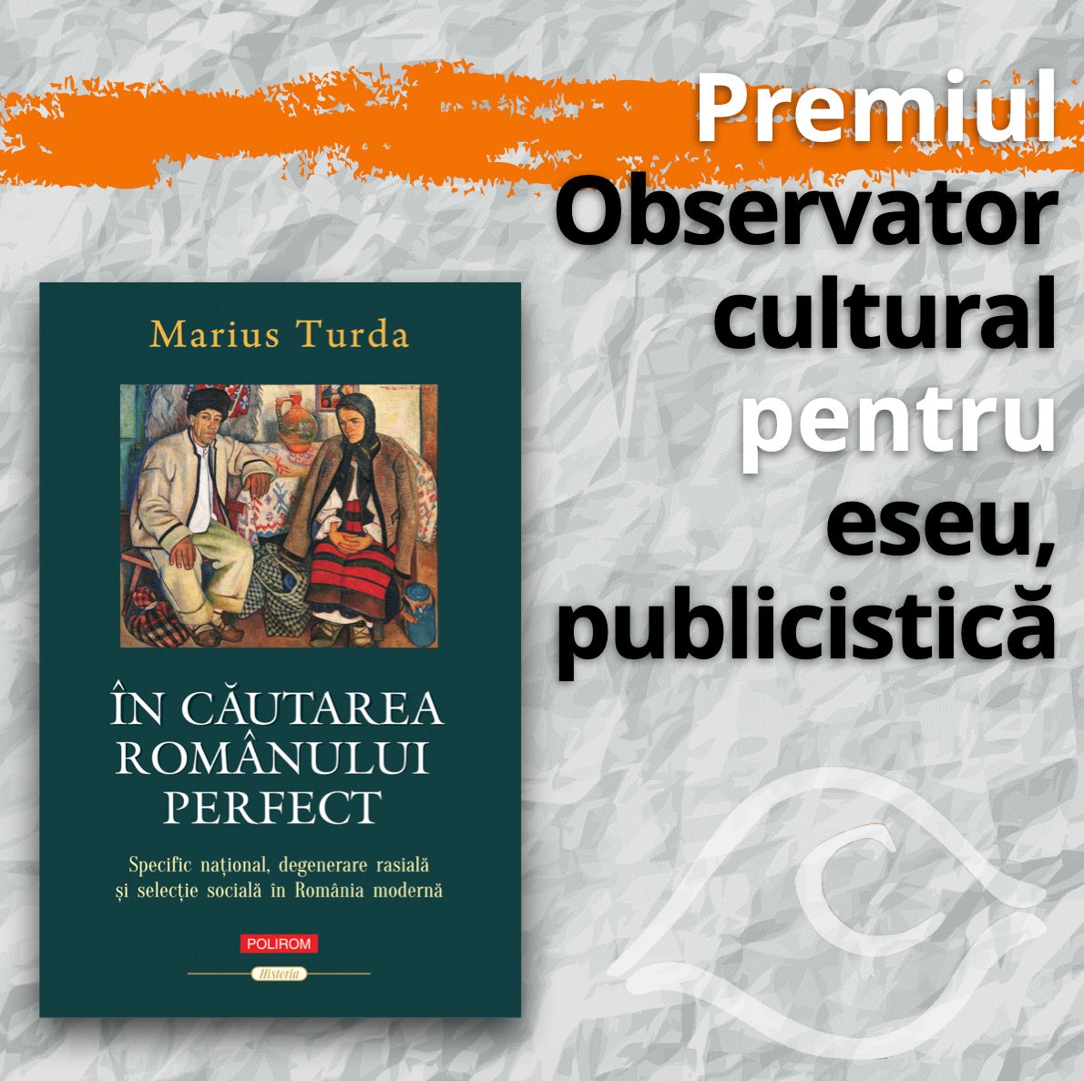 Absolutely thrilled to find out that my book In Search of the Perfect Romanian (Polirom) has won this prize! Thank you #ObservatorCultural