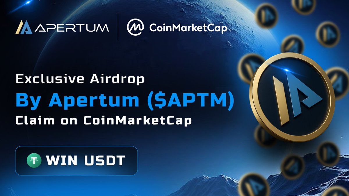 🚀 $APTM Exclusive #Airdrop on <a href="/CoinMarketCap/">CoinMarketCap</a>  — Earn Free $USDT!

💸 Claim USDT - coinmarketcap.com/community/post…

#GIVEAWAY #DAO1 #Apertum #CoinMarketCap #Reward #Earn #CryptoRewards
