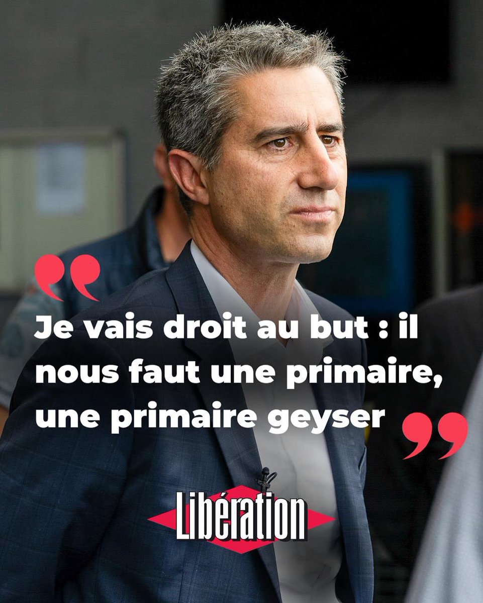 Francois_Ruffin's tweet photo. Je vais droit au but : oui, il nous faudra une primaire, une primaire geyser, une primaire de débordement.

Ce qui domine, aujourd’hui, dans le pays, et encore pire à gauche, c’est l’abattement, le découragement. Alors, ma seule question, c’est : comment on fait surgir l’énergie ? C’est constant dans mon parcours : je suis comme un sourcier, avec son bâton, qui tâtonne, qui cherche le déclencheur, Merci Patron !, Nuit Debout, la fête à Macron, et l’an dernier, au soir de la dissolution, « Front populaire »… 

Des millions de gens s’y sont reconnus, des centaines de milliers ont signé une pétition, avec des manifestations... 

Une pression qui a forcé l’union ! Et en un mois, neuf millions de votants : on pourrait leur rendre la parole, non ?

Retrouvez mon entretien à Libé ici https://t.co/VUoBFlxa2M