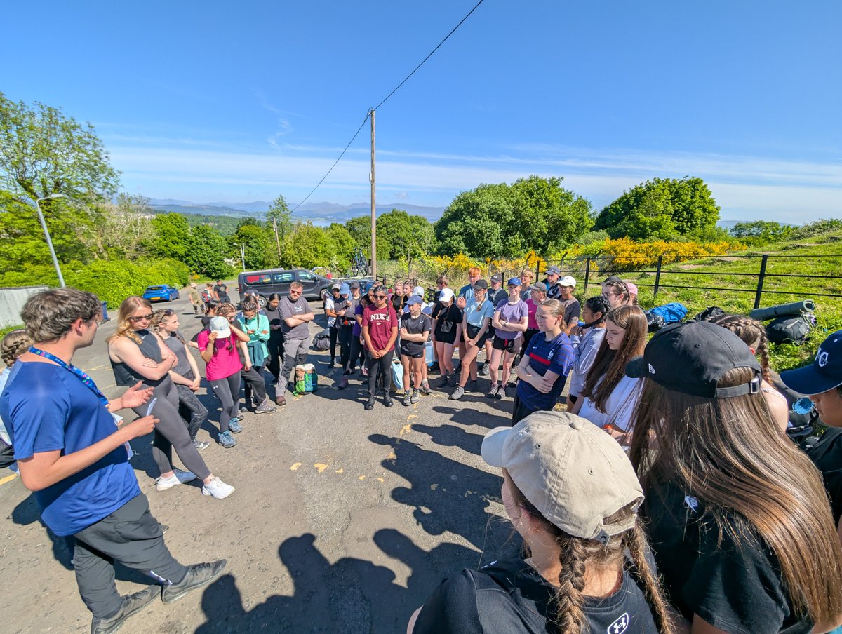 S3 Duke of Edinburgh pupils have safely arrived and are ready to start their walks.