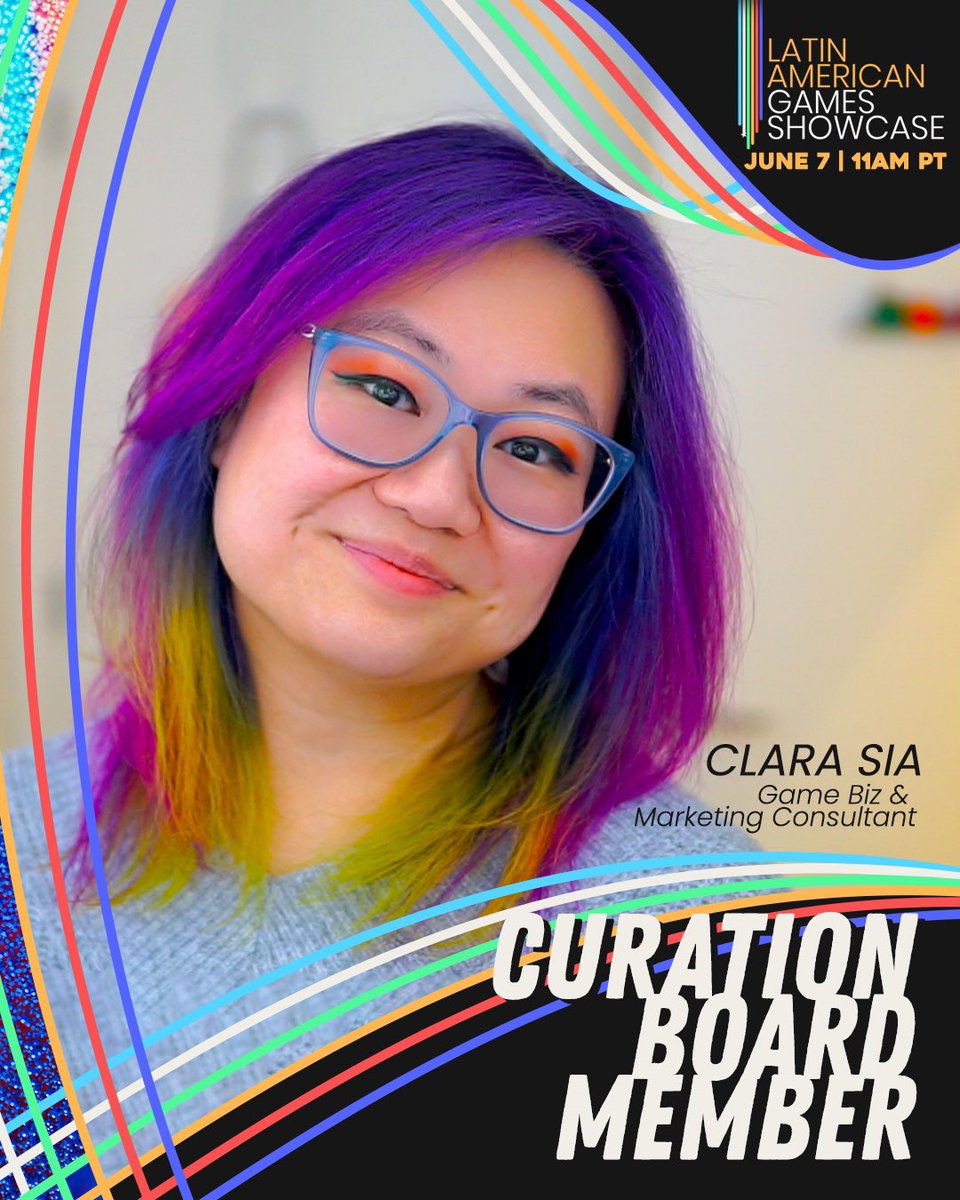 It’s an honor to announce <a href="/seriouslyclara/">Clara Sia</a> as part of our curation board for 2025!

A huge supporter of our mission since the beginning and one of the most influential voices in the indie game landscape. It’s been a privilege to have her in our team!

Tune in: June 7th @ 11 AM PT!