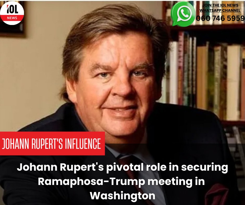 IOL's tweet image. In a significant development on the diplomatic front, Johann Rupert, is reportedly in Washington, DC, potentially accompanying President Cyril Ramaphosa for a pivotal meeting with US President Donald Trump.
#news #politics #JohannRupert #CyrilRamaphosa #DonaldTrump #meeting
Read…