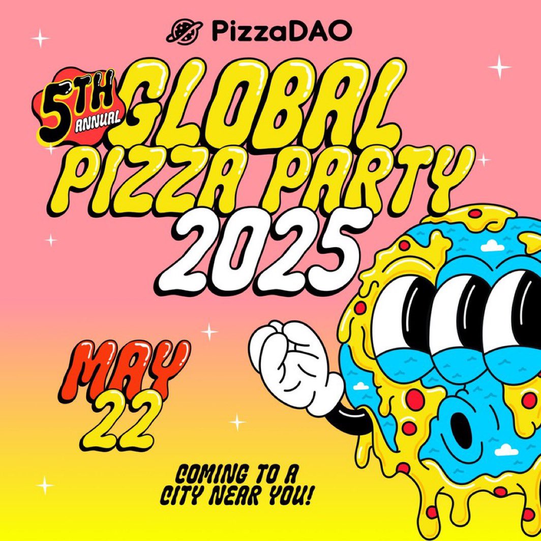 W3DC 🛡️ (@web3dc) on Twitter photo Bitcoin Pizza day is TWO days from now.
We have reasons to celebrate!
Make sure you RSVP!
Here are events in DC, Maryland and Virginia 🍕🍻
DC:
app.unlock-protocol.com/event/global-p…
Baltimore:
app.unlock-protocol.com/event/global-p…
Bowie:
app.unlock-protocol.com/event/global-p…
Richmond:
app.unlock-protocol.com/event/global-p… Bitcoin Pizza day is TWO days from now.
We have reasons to celebrate!
Make sure you RSVP!
Here are events in DC, Maryland and Virginia 🍕🍻
DC:
app.unlock-protocol.com/event/global-p…
Baltimore:
app.unlock-protocol.com/event/global-p…
Bowie:
app.unlock-protocol.com/event/global-p…
Richmond:
app.unlock-protocol.com/event/global-p…