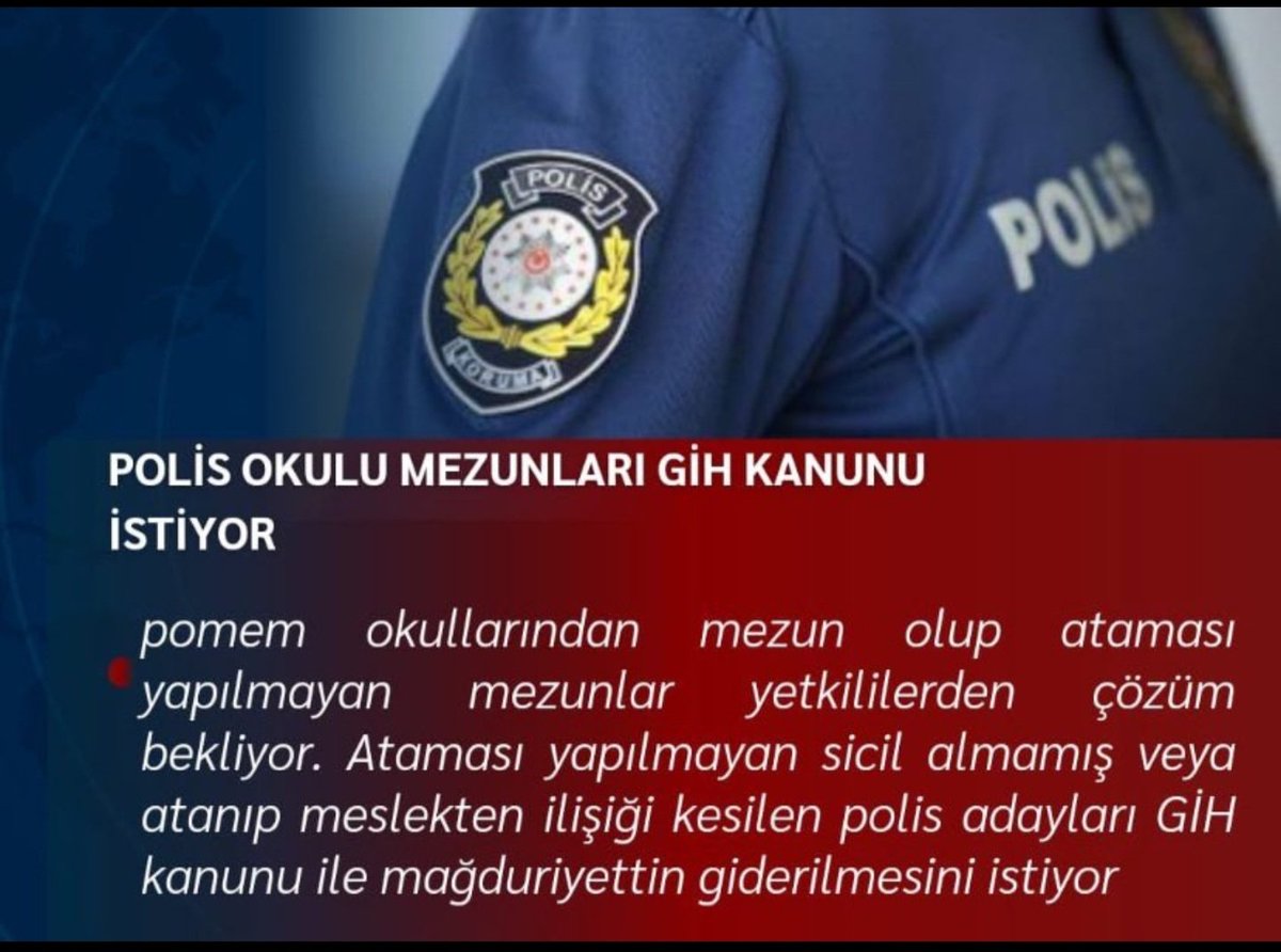 erkantemes1's tweet photo. bizler emniyet teşkilatı sağlık şartları yönetmeliğinden dolayı ilişiği kesilmiş polisleriz.Kimimiz meslekte kimimiz eğitim bittikten sonra ilişiği kesildi.bu konuda mağduriyet yaşıyoruz. yeni bir kanun çıkarılmasını arz ve talep ediyoruz.  #EgmSağlıkMağdurları https://t.co/EXizC0qZzU